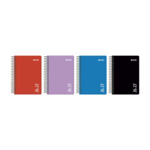 enri agenda escolar con espiral castellano tapa de plastico formato octavo dia pagina colores surtidos