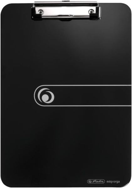 herlitz carpeta sujetapapeles formato a4 pinza metalica capacidad hasta 80 hojas color negro