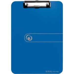herlitz carpeta sujetapapeles formato a4 pinza metalica capacidad hasta 80 hojas color azul