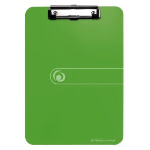 herlitz carpeta sujetapapeles formato a4 pinza metalica capacidad hasta 80 hojas color verde