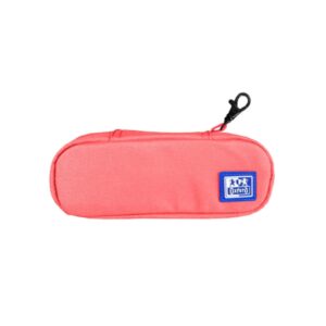 oxford kangoo b hook estuche cofre con gancho bolsillo interior con malla goma elastica para cuadernos semirrigido 21x8x4.8cm color sandia