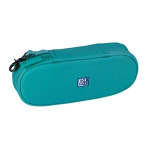 oxford kangoo b hook estuche cofre con gancho bolsillo interior con malla goma elastica para cuadernos semirrigido color aguamarina