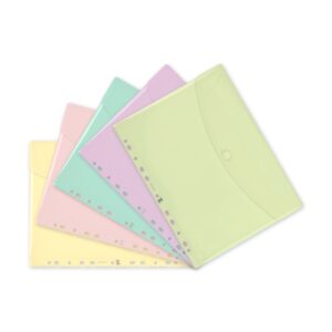 oxford sobre multitaladro formato a4 cierre con velcro polipropileno colores pastel surtidos