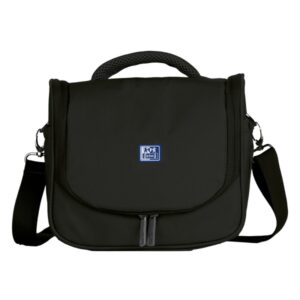 oxford young proof b foodie bolsa isotermica bolsillo trasero con cremallera asa superior malla frontal base reforzada bolsillos laterales correa ajustable color negro