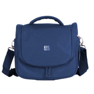 oxford young proof b foodie bolsa isotermica bolsillo trasero con cremallera asa superior malla frontal base reforzada bolsillos laterales correa ajustable color azul marino