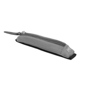 oxford executive estuche compacto goma elastica para cuadernos cremallera nailon reciclado 21x4.5x3.5cm color gris