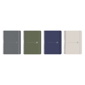 oxford cuaderno de espiral formato b5 96 hojas punteadas tapa extradura colores surtidos