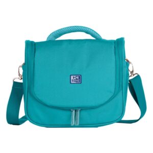 oxford young proof b foodie bolsa isotermica bolsillo trasero con cremallera asa superior malla frontal base reforzada bolsillos laterales correa ajustable color aguamarina