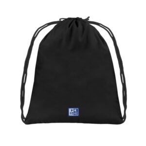 oxford young proof b cool mochila saco plano apertura superior plastico reciclado rpet bolsillo interior con cremallera tira reflectante color negro