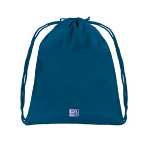 oxford young proof b cool mochila saco plano apertura superior plastico reciclado rpet bolsillo interior con cremallera tira reflectante color azul marino