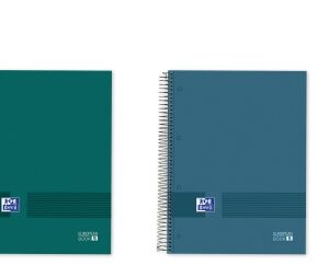 oxford cuaderno de espiral formato a4+ 120 hojas rayado horizontal 1 linea tapa extradura anti traspaso de tinta digitalizacion de textos con app colores surtidos