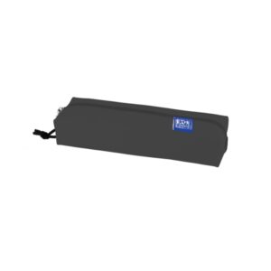 oxford kangoo live and go estuche rectangular mediano goma elastica para cuadernos color negro