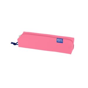 oxford kangoo live and go estuche rectangular mediano goma elastica para cuadernos color sandia