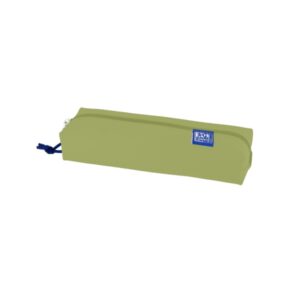 oxford kangoo live and go estuche rectangular mediano goma elastica para cuadernos color verde