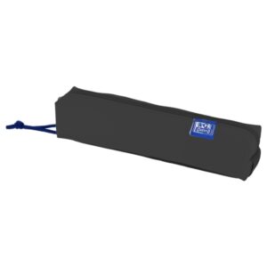 oxford kangoo live and go estuche cuadrado compacto goma elastica para cuadernos 22x4x4cm color negro