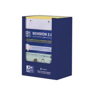 oxford expositor con 10 packs de 30 flashcards 2.0 formato a5 cuadricula 5x5mm cartulina de 250g digitalizacion de textos con app color amarillo