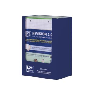 oxford expositor con 10 packs de 30 flashcards 2.0 formato a5 cuadricula 5x5mm cartulina de 250g digitalizacion de textos con app color verde