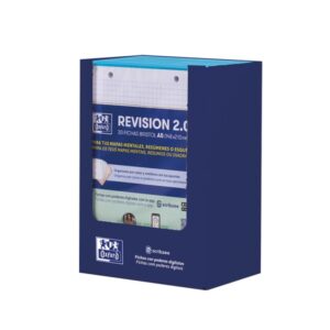 oxford expositor con 10 packs de 30 flashcards 2.0 formato a5 cuadricula 5x5mm cartulina de 250g digitalizacion de textos con app color turquesa