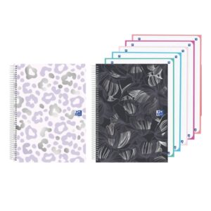 oxford cuaderno de espiral formato a4+ 120 hojas cuadricula 5x5mm tapa extradura digitalizacion de textos con app colores surtidos