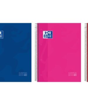 oxford cuaderno de espiral formato a4+ 200 hojas cuadricula 5x5mm tapa extradura anti traspaso de tinta digitalizacion de textos con app colores surtidos