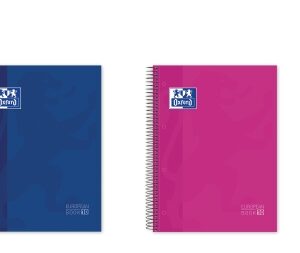 oxford cuaderno de espiral formato a4+ 200 hojas rayado horizontal 1 linea tapa extradura anti traspaso de tinta digitalizacion de textos con app colores surtidos