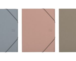 oxford forest carpeta con solapas formato a4+ cierre con goma polyfoam plastico reciclado colores neutros surtidos