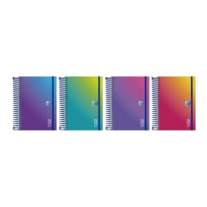 oxford gradient agenda escolar con espiral castellano tapa extradura formato octavo dia pagina colores surtidos