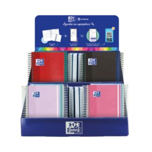 oxford expositor basico con 36 agendas escolares castellano 3 modelos diferentes facilitar la exhibicion del producto colores surtidos