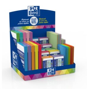 oxford expositor con 60 paquetes de tarjetas flashcards 2.0 a5 y a7 5 sobres a5 de colores vivos 10 sobres a7 de colores vivos y pastel colores surtidos