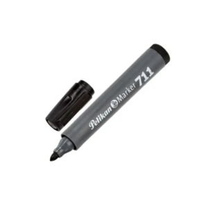 pelikan 711f rotulador permanente punta de fibra redonda gruesa secado rapido resistente al agua color negro