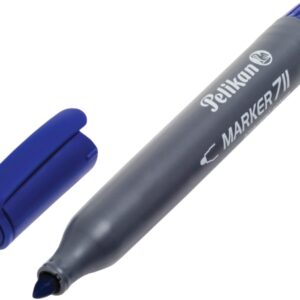 pelikan 711f rotulador permanente punta de fibra redonda gruesa secado rapido resistente al agua color azul
