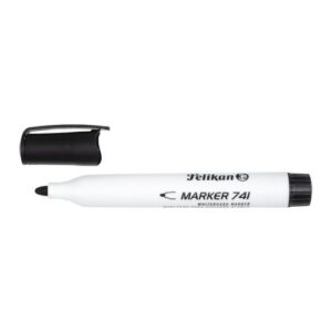 pelikan 741f rotulador para pizarra blanca punta de 2mm capuchon antisecado borrable en seco color negro