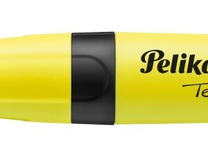 pelikan textmarker 490 marcador fluorescente blister ergonomico base de agua punta biselada con 3 anchos de trazo color amarillo