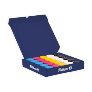 pelikan pack de 25 temperas 40ml consistencia cremosa acabado opaco y aterciopelado 5 colores surtidos
