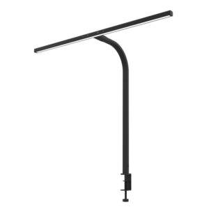 unilux strata clamp lampara led de escritorio con abrazadera iluminacion asimetrica color negro