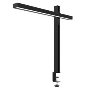 unilux zenith clamp lampara led de escritorio con abrazadera brazo giratorio y deslizante interruptor tactil temporizador color negro
