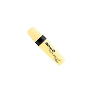 pelikan textmarker 490 marcador fluorescente ergonomico base de agua punta biselada con 3 anchos de trazo color amarillo pastel