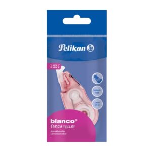 pelikan fancy roller polibag corrector en cinta 6 metros ancho de 5mm tapon deslizante agarre de goma ergonomico secado rapido colores surtidos