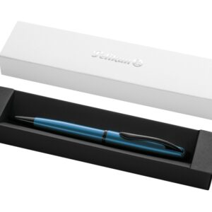 pelikan jazz noble boligrafo retractil trazo de 1mm mecanismo de giro recambio 337m azul estuche de regalo color aguamarina