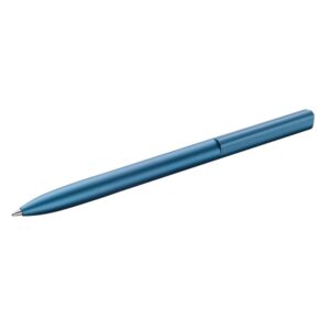 pelikan ineo boligrafo retractil trazo de 1mm mecanismo de giro recambio 337m azul aluminio anodizado satinado caja metalica de regalo color azul marino