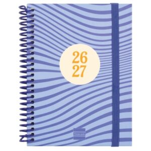 finocam diva agenda escolar 26/27 en catalan semana vista horizontal formato 8º 120x164mm tapas de carton forrado papel de 80g/m2 espiral esquinas microperforadas multicolor
