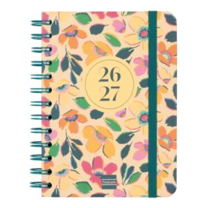 finocam cosmo cart agenda escolar 26/27 en catalan semana vista horizontal formato 8º 120x169mm tapas de carton forrado papel de 80g/m2 espiral esquinas microperforadas multicolor