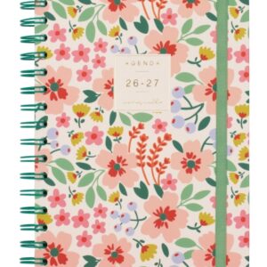 finocam moniquilla agenda escolar 26/27 en catalan semana vista horizontal formato e10 155x212mm tapa dura papel de 80g/m2 espiral metalica multicolor