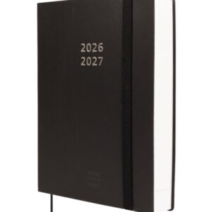 finocam mara agenda de tapa flexible internacional 18 meses 1 dia por pagina formato y4 120x170mm papel de 80g/m2 esquinas microperforadas cierre con goma color negro