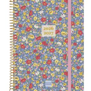 finocam espiral agenda internacional 18 meses semana vista horizontal formato e10 155x212mm tapas de polipropileno papel de 80g/m2 esquinas microperforadas multicolor