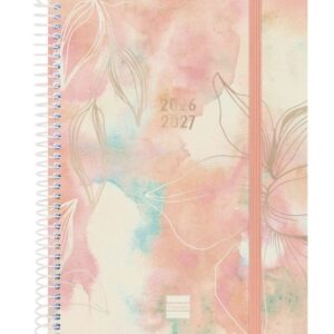 finocam espiral agenda internacional 18 meses semana vista horizontal formato e10 155x212mm tapas de polipropileno papel de 80g/m2 esquinas microperforadas multicolor