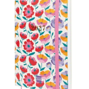 finocam dotted agenda de tapa flexible internacional 16 meses semana vista horizontal formato y10 140x204mm papel de 80g/m2 esquinas microperforadas cierre con goma multicolor