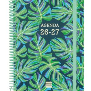 finocam diva agenda escolar 26/27 semana vista horizontal formato 4º 155x212mm tapas de carton forrado papel de 80g/m2 espiral de plastico esquinas microperforadas multicolor