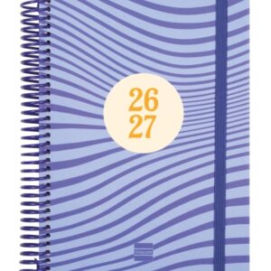 finocam diva agenda escolar 26/27 1 dia por pagina formato 4º 155x212mm tapas de carton forrado papel de 80g/m2 espiral de plastico esquinas microperforadas multicolor