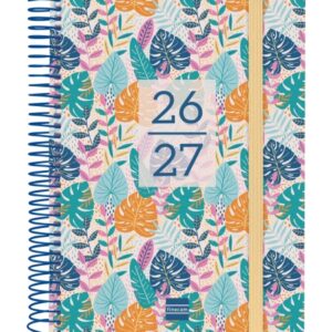 finocam secundaria agenda escolar 26/27 1 dia por pagina formato 4º 155x212mm tapas de polipropileno papel de 80g/m2 espiral metalica esquinas microperforadas multicolor
